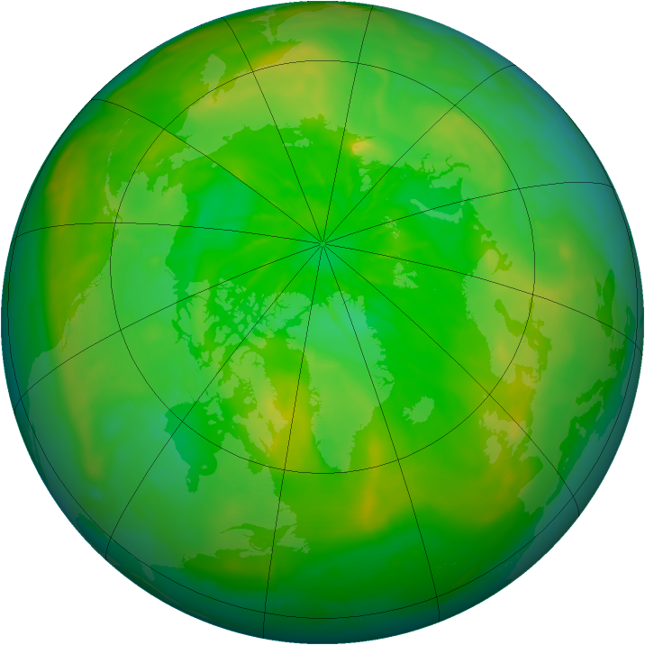 Arctic ozone map for 28 June 2014